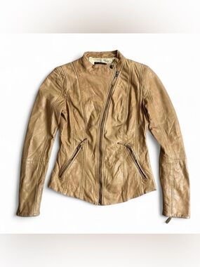 Vintage Canadian Luxury Brand Danier Leather Biker Moto Jacket!